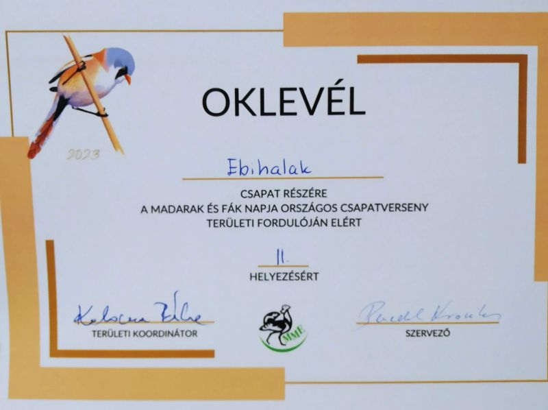 Madarak és Fák Napja Országos Verseny