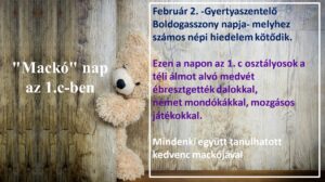 „Mackó” nap az 1.c-ben